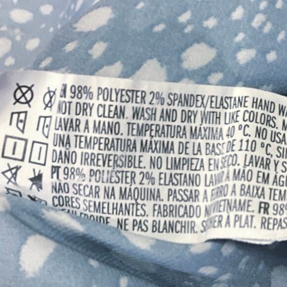 Forever 21 Blue Polka Dot Silk Satin Cowl Neck Midi Slip Cami Camisole Dress - Picture 5 of 5